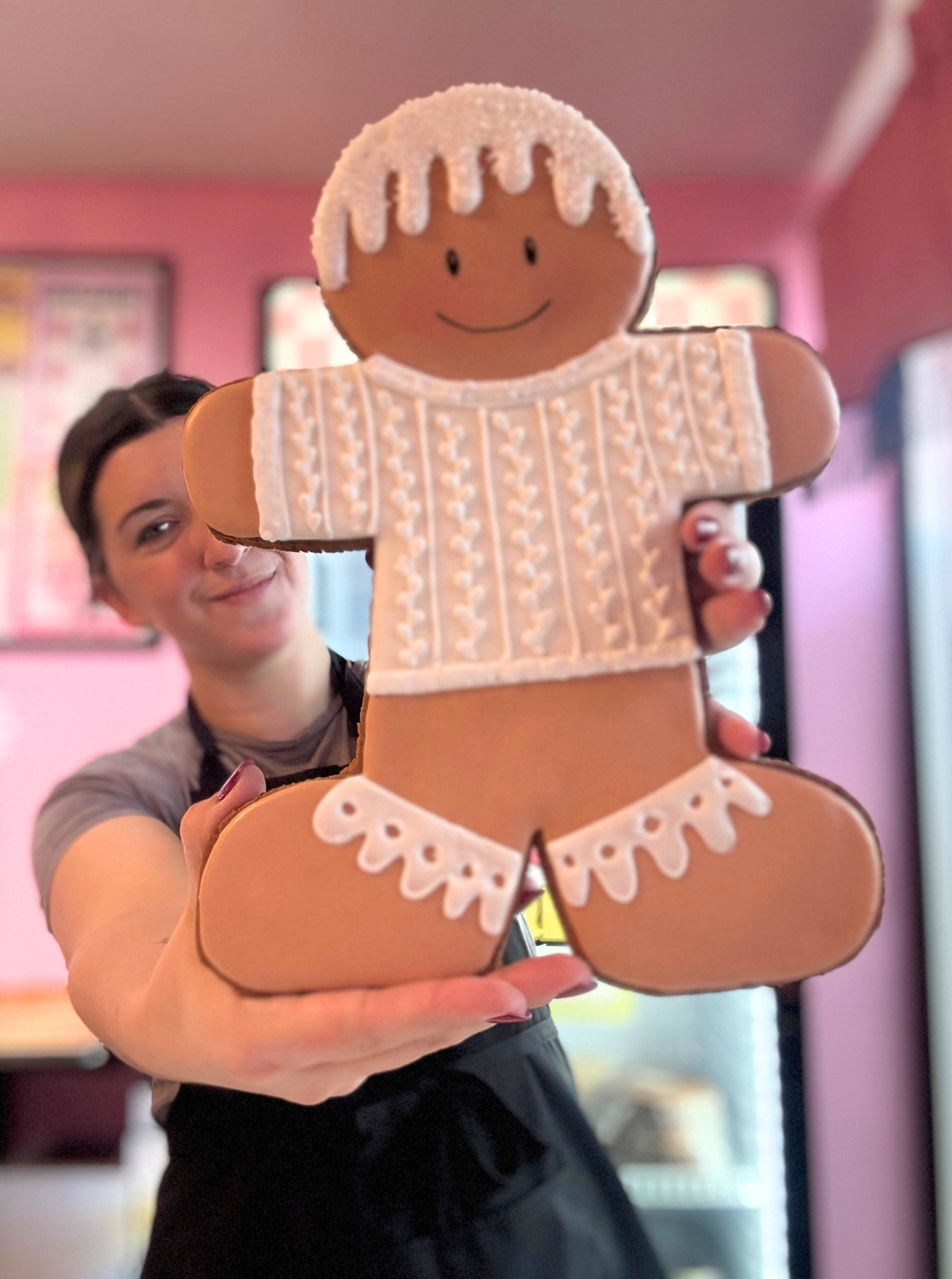 Giant Gingerbread Cookie