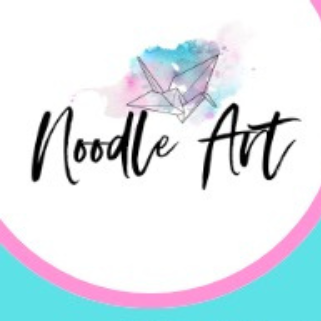 Noodle Art Cake Topper