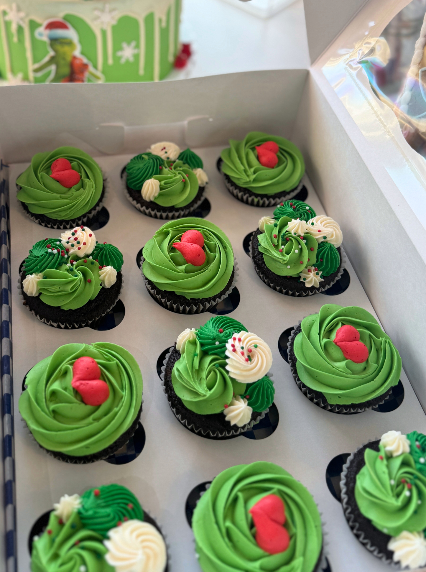 Grinch Cupcakes